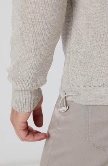  Network Erkek Bej Melanj Yün Karışımlı Kazak