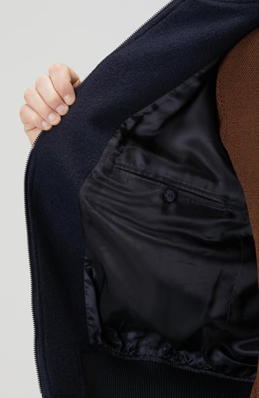  Network Erkek Lacivert Yün Mont