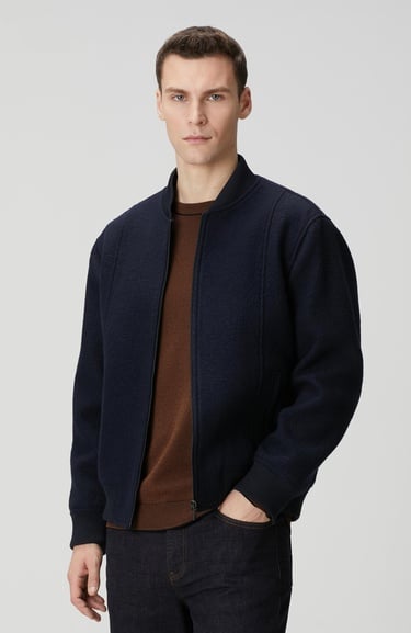  Network Erkek Lacivert Yün Mont
