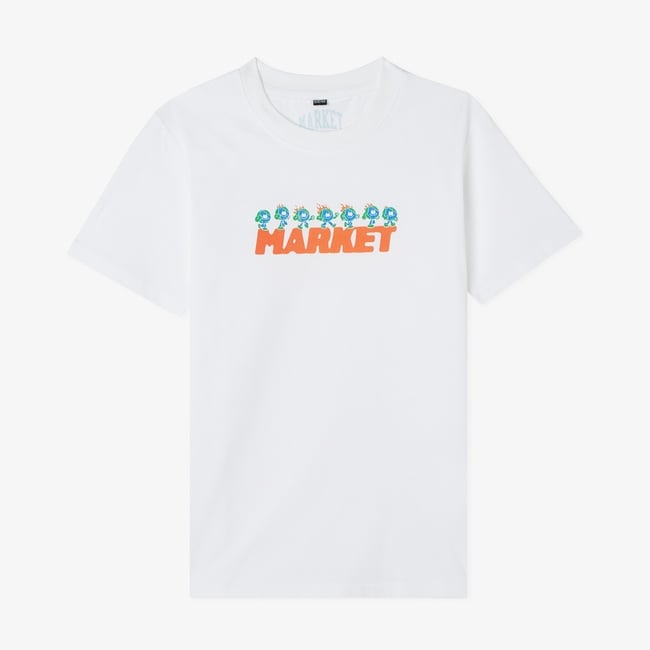  Market Fire Frolic Beyaz T-Shirt