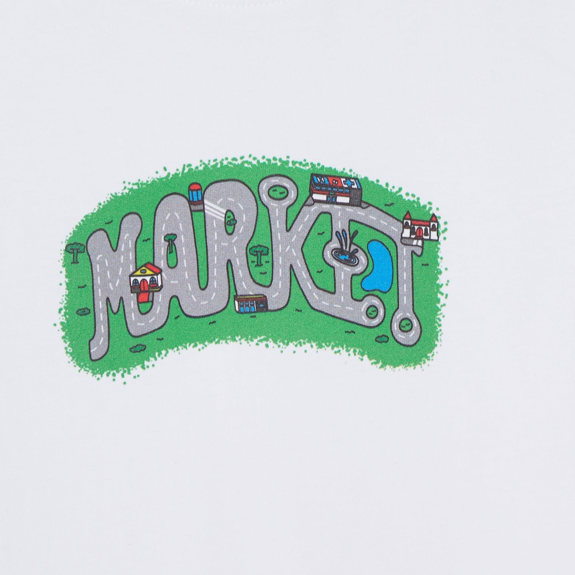 Market City Streets Beyaz T-Shirt