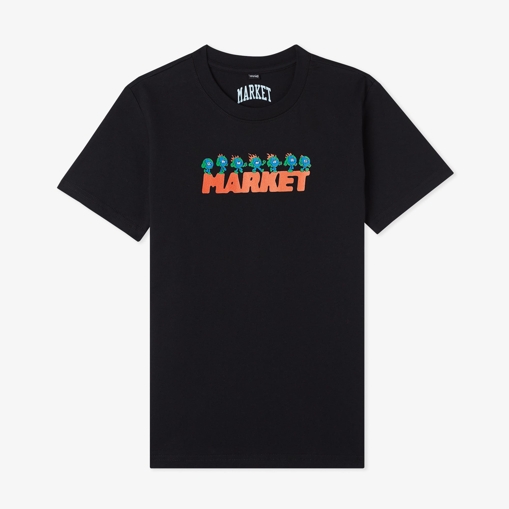  Market Fire Frolic Çocuk Siyah T-Shirt