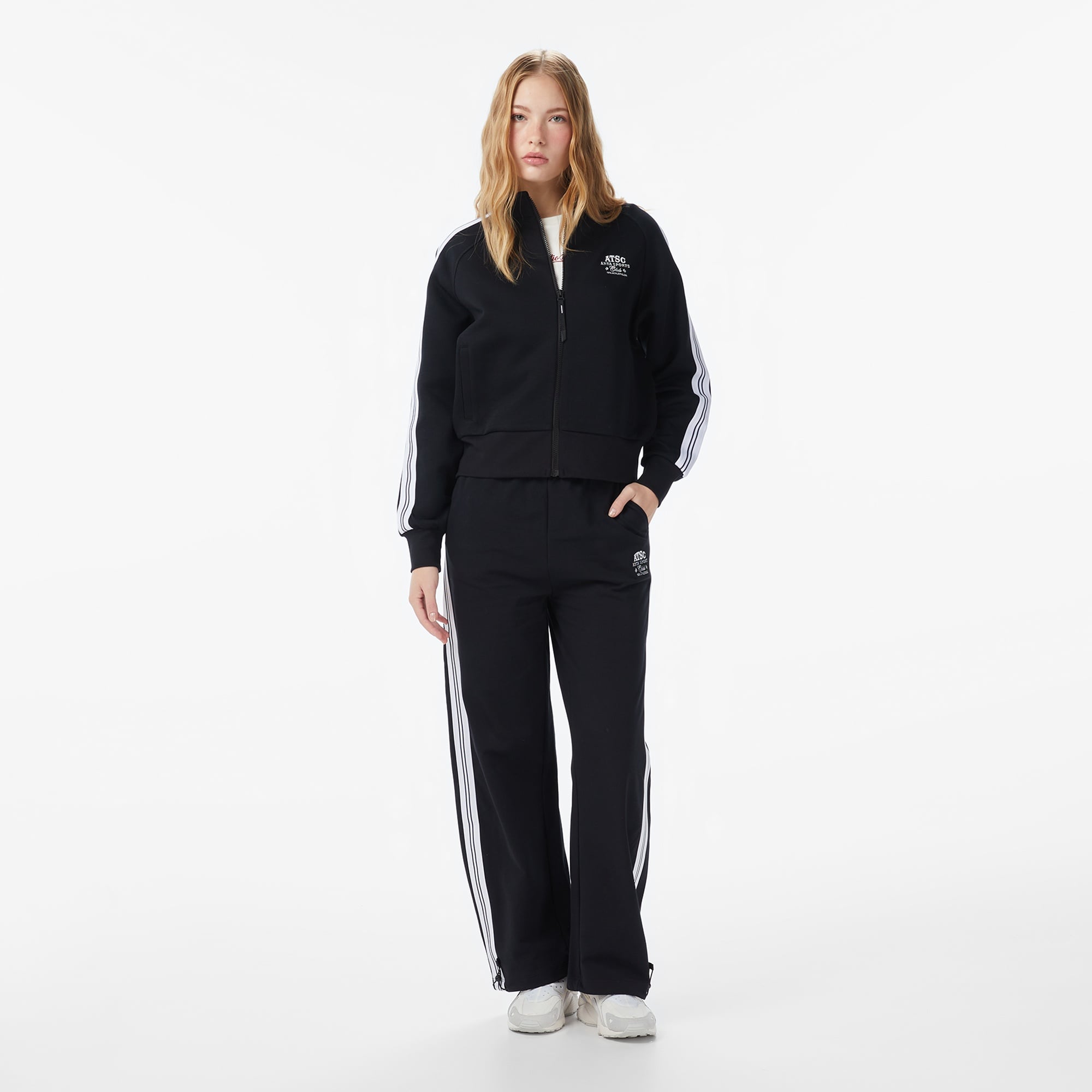 Anta Beach Party Siyah Kadın Eşofman Üstü