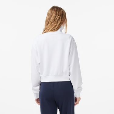  Anta Iconic Kadın Beyaz Yarım Fermuarlı Sweatshirt