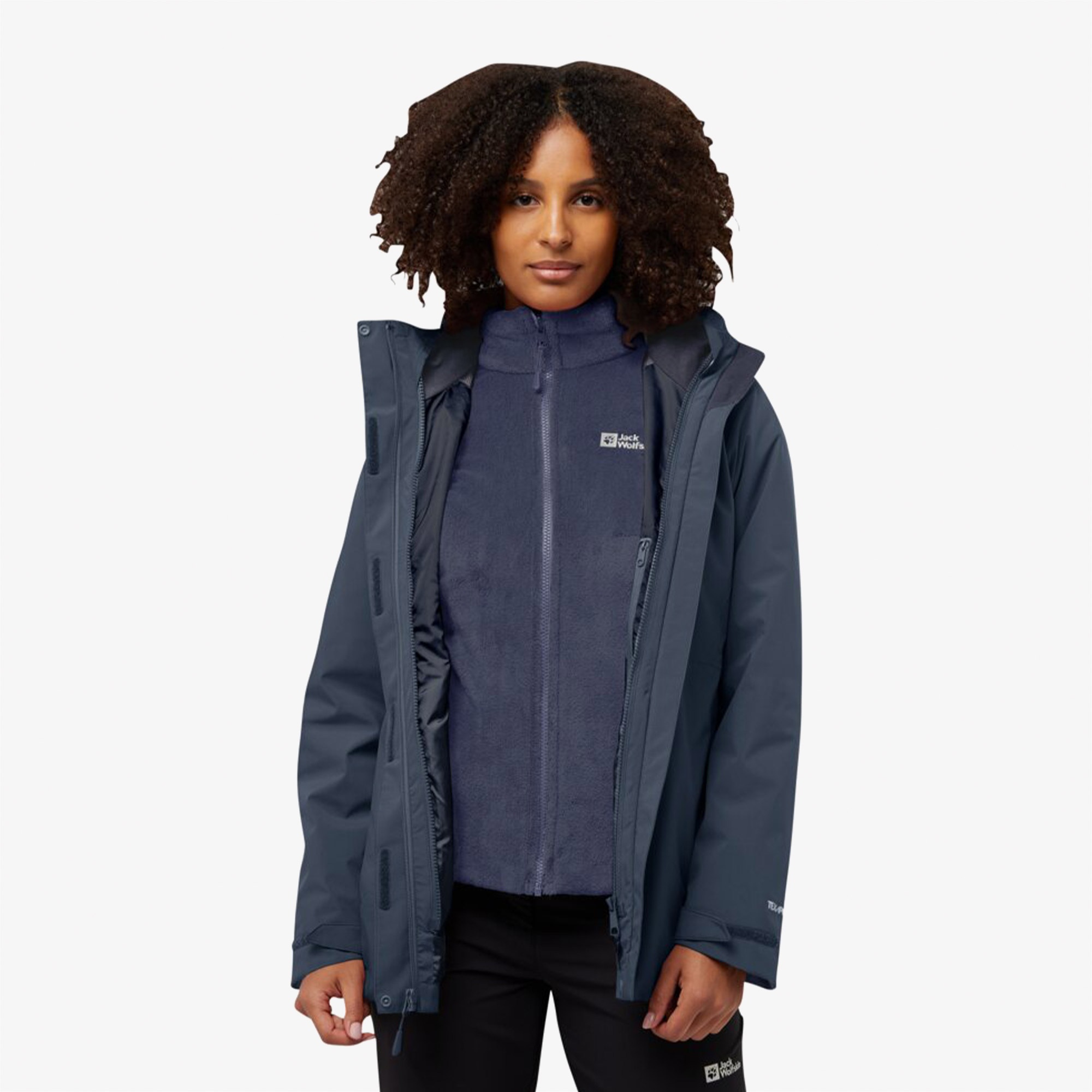 Jack Wolfskin Rotwand 3in3 Kadın Lacivert Ceket