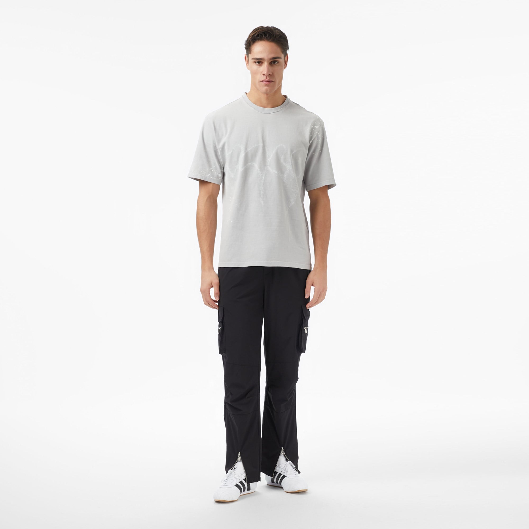 Les Benjamins Essentials Relaxed Fit Erkek Mor T-Shirt