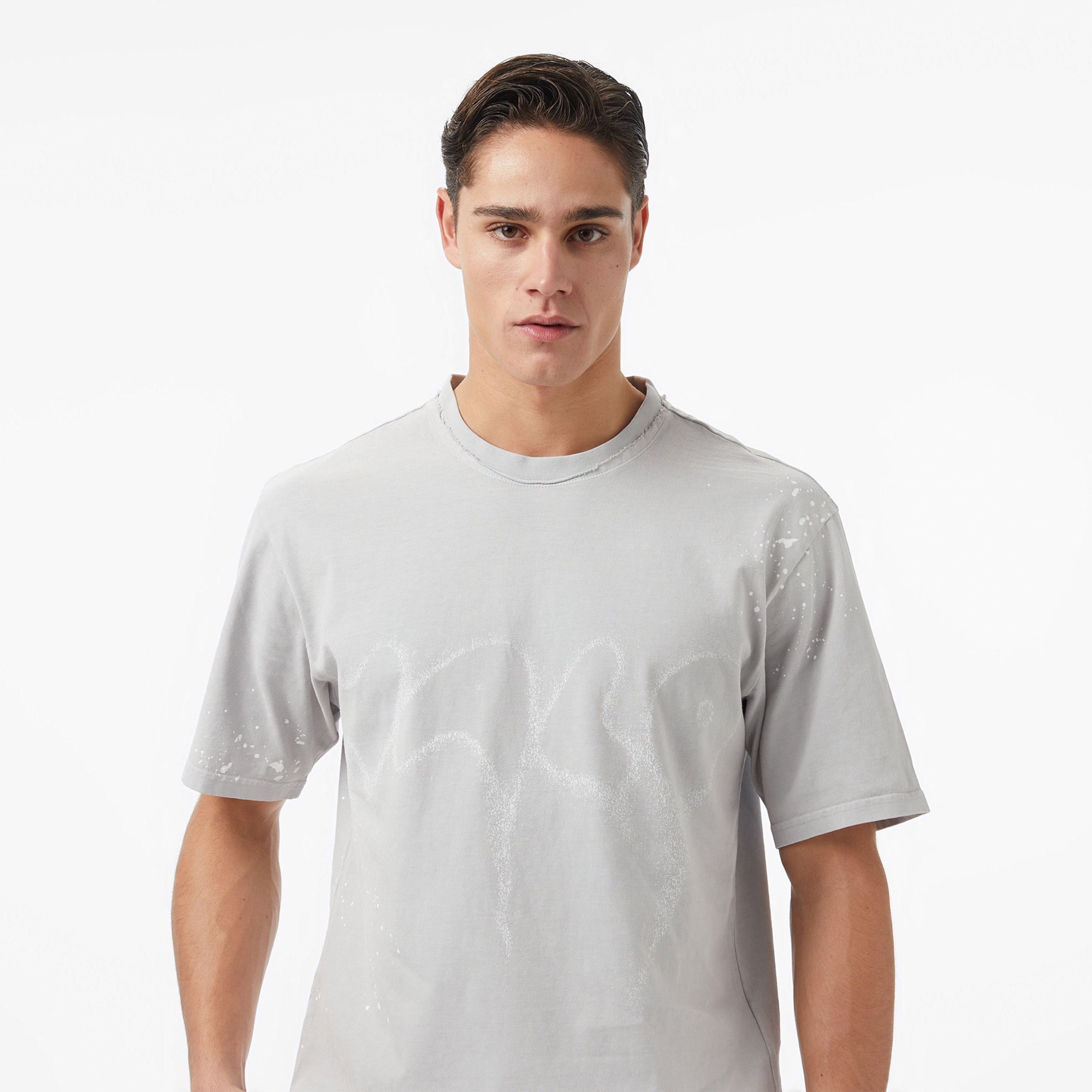 Les Benjamins Essentials Relaxed Fit Erkek Mor T-Shirt