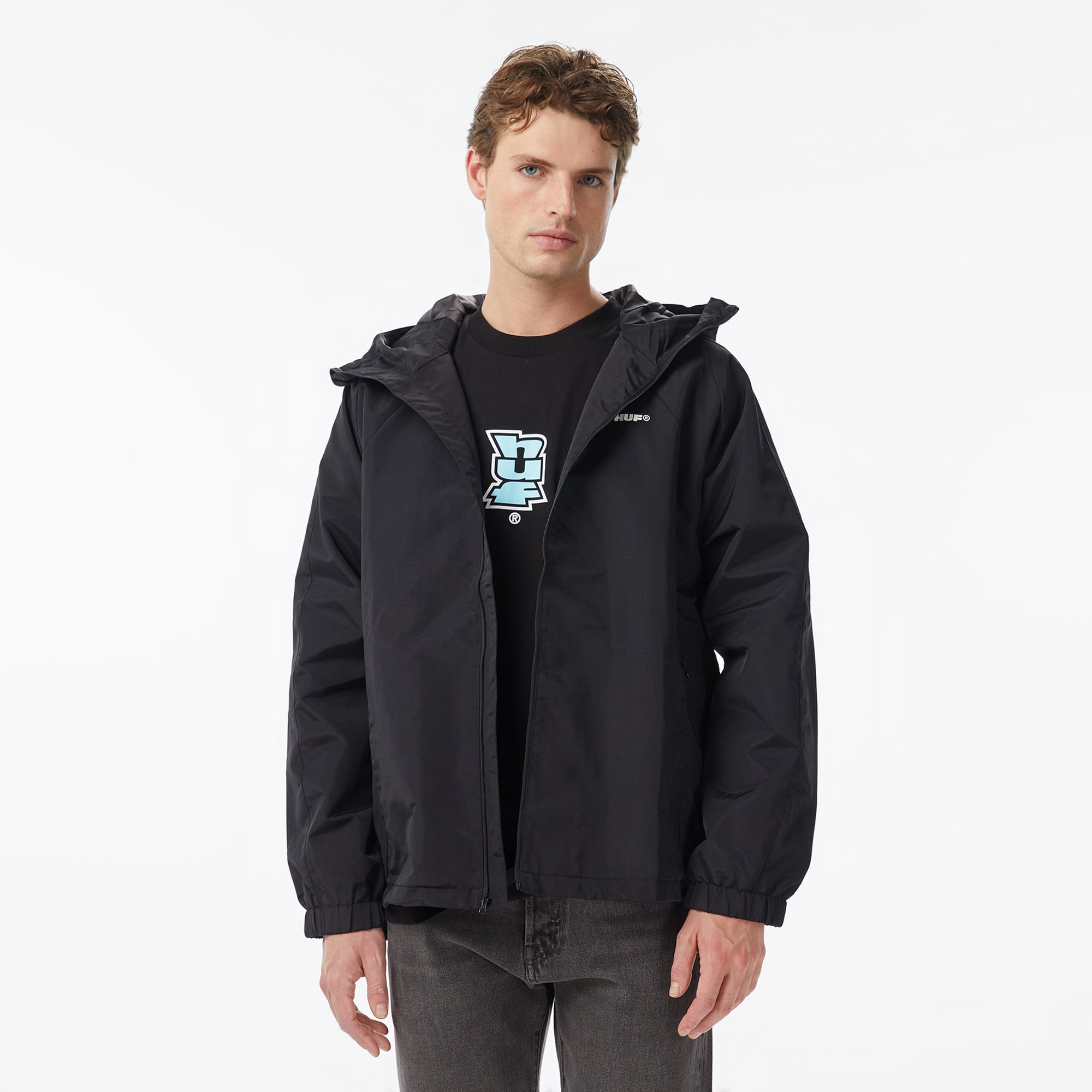  Huf All Caps Shell Erkek Siyah Ceket