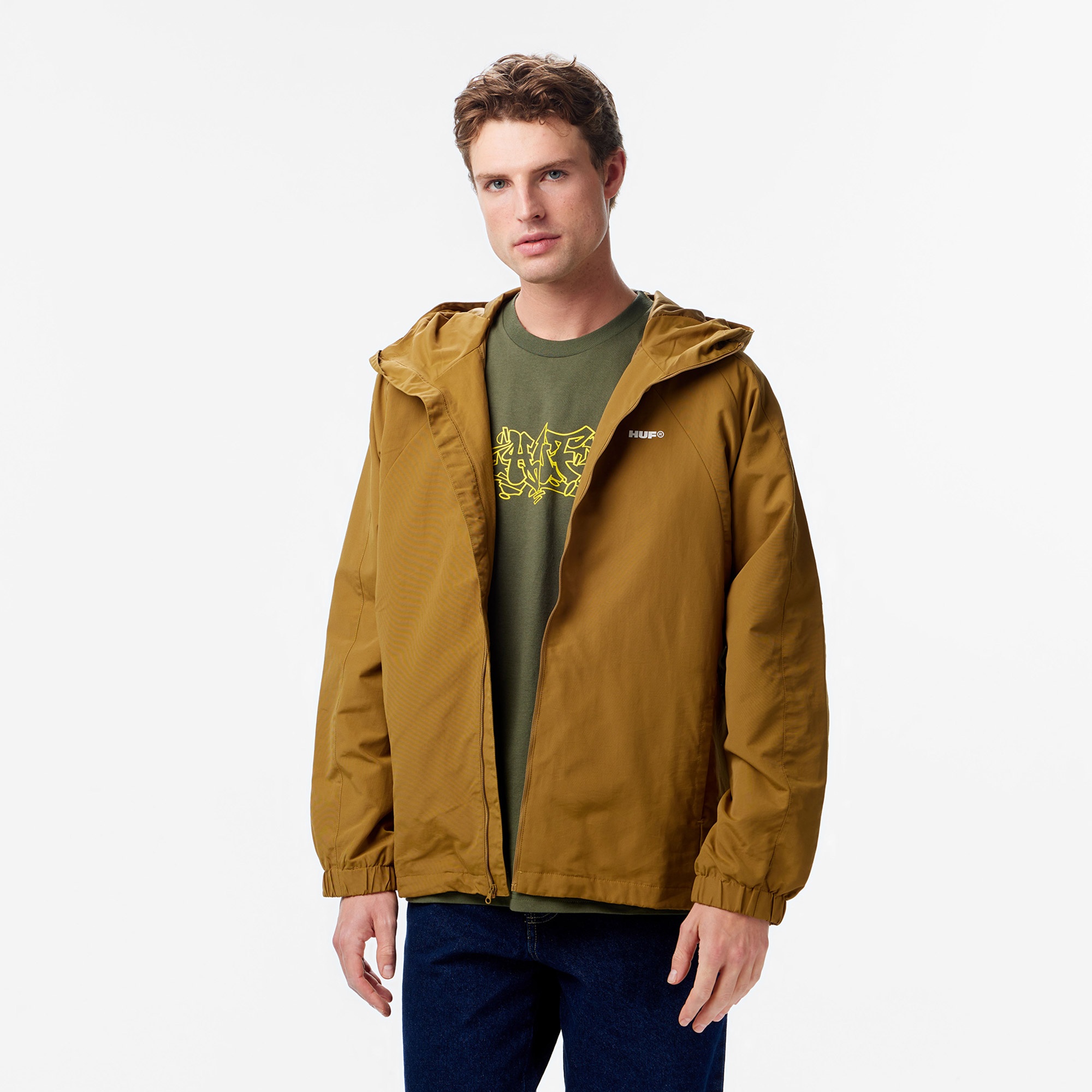 Huf All Caps Shell Erkek Kahverengi Ceket