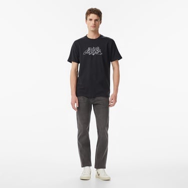  Huf Outline Erkek Siyah T-Shirt