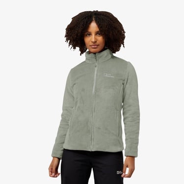  Jack Wolfskin Rotwand 3in1 Kadın Yeşil Ceket