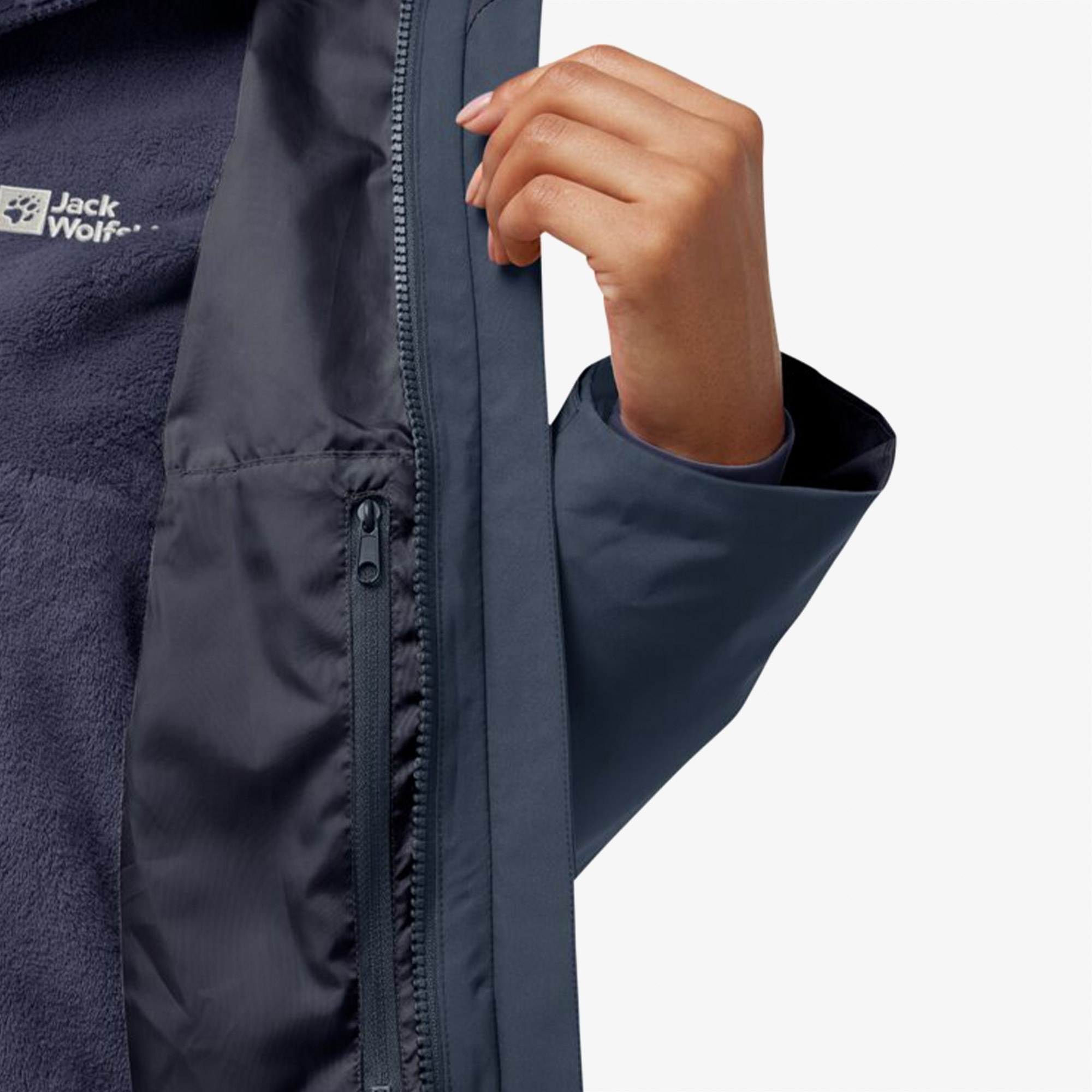 Jack Wolfskin Rotwand 3in3 Kadın Lacivert Ceket