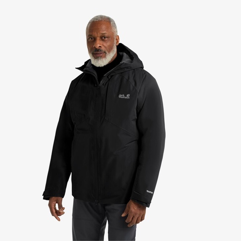  Jack Wolfskin Icecape 2L Down Insulated Erkek Siyah Ceket