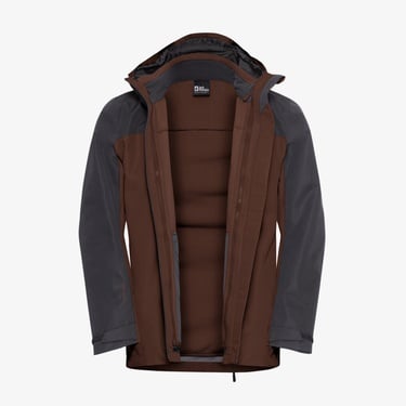  Jack Wolfskin Taubenberg 3in2 Erkek Kahverengi Ceket