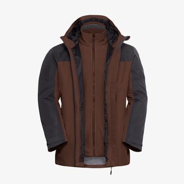  Jack Wolfskin Taubenberg 3in2 Erkek Kahverengi Ceket