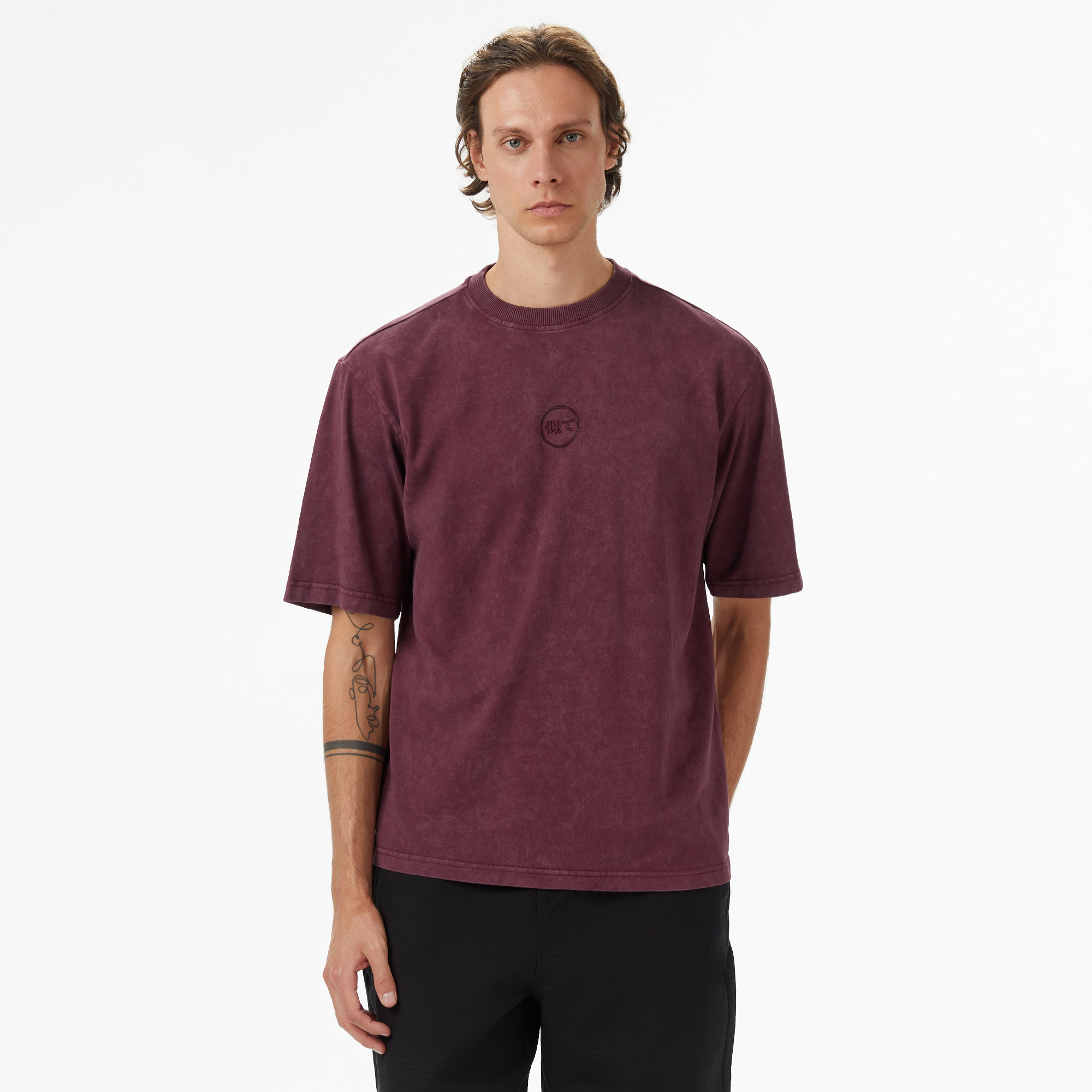  UNITED4 Erkek Bordo T-Shirt