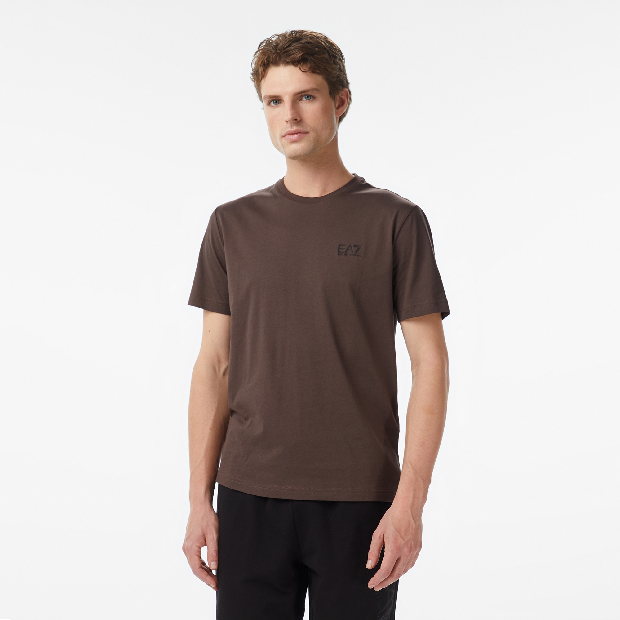 Emporio Armani Core Identity Erkek Kahverengi T-Shirt