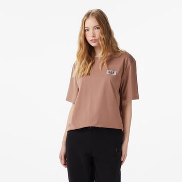  Emporio Armani Contemporary Sport Kadın Kahverengi T-Shirt