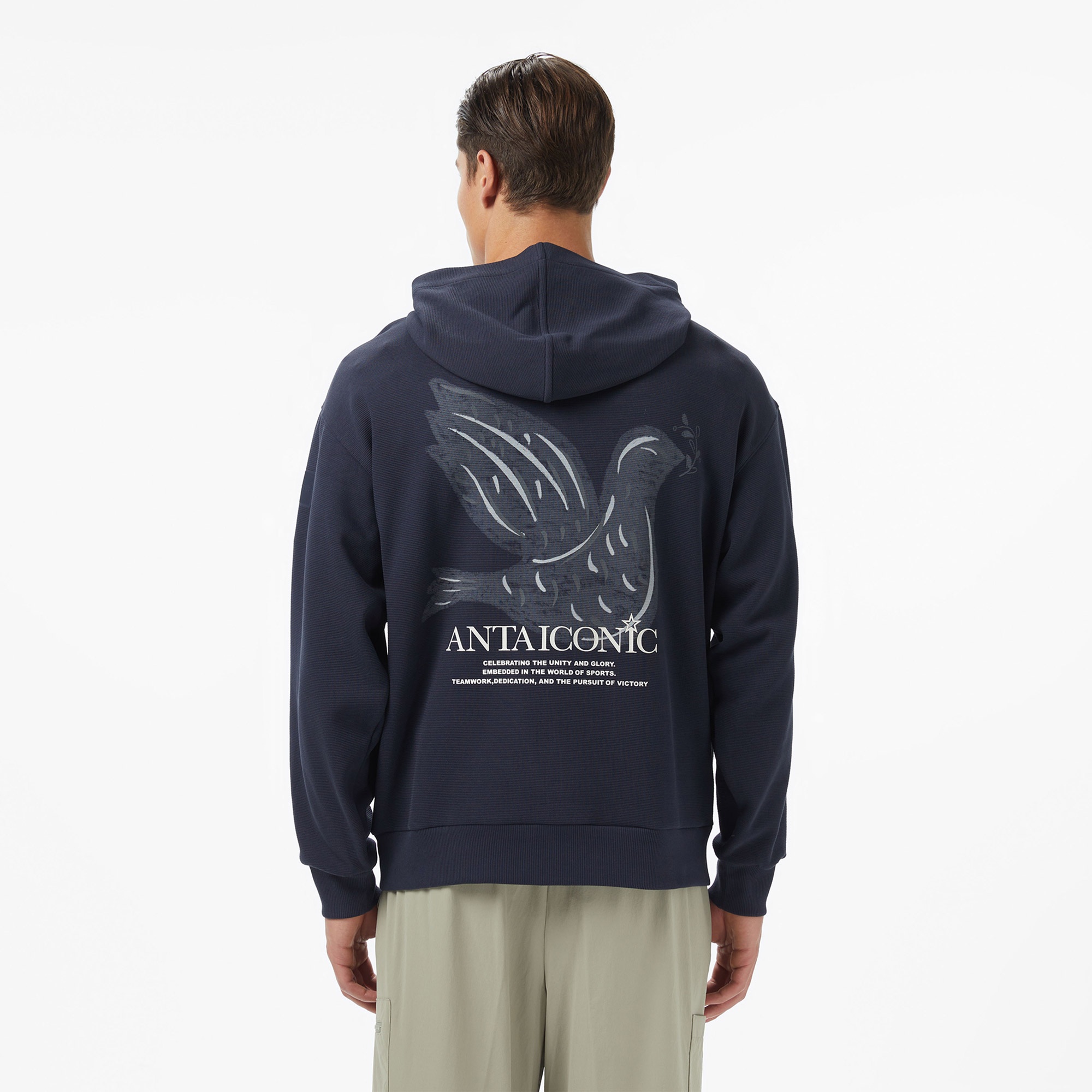 Anta Iconic Erkek Mavi Sweatshirt