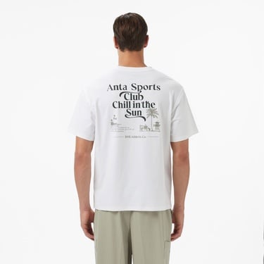  Anta Beach Party Erkek Beyaz T-Shirt
