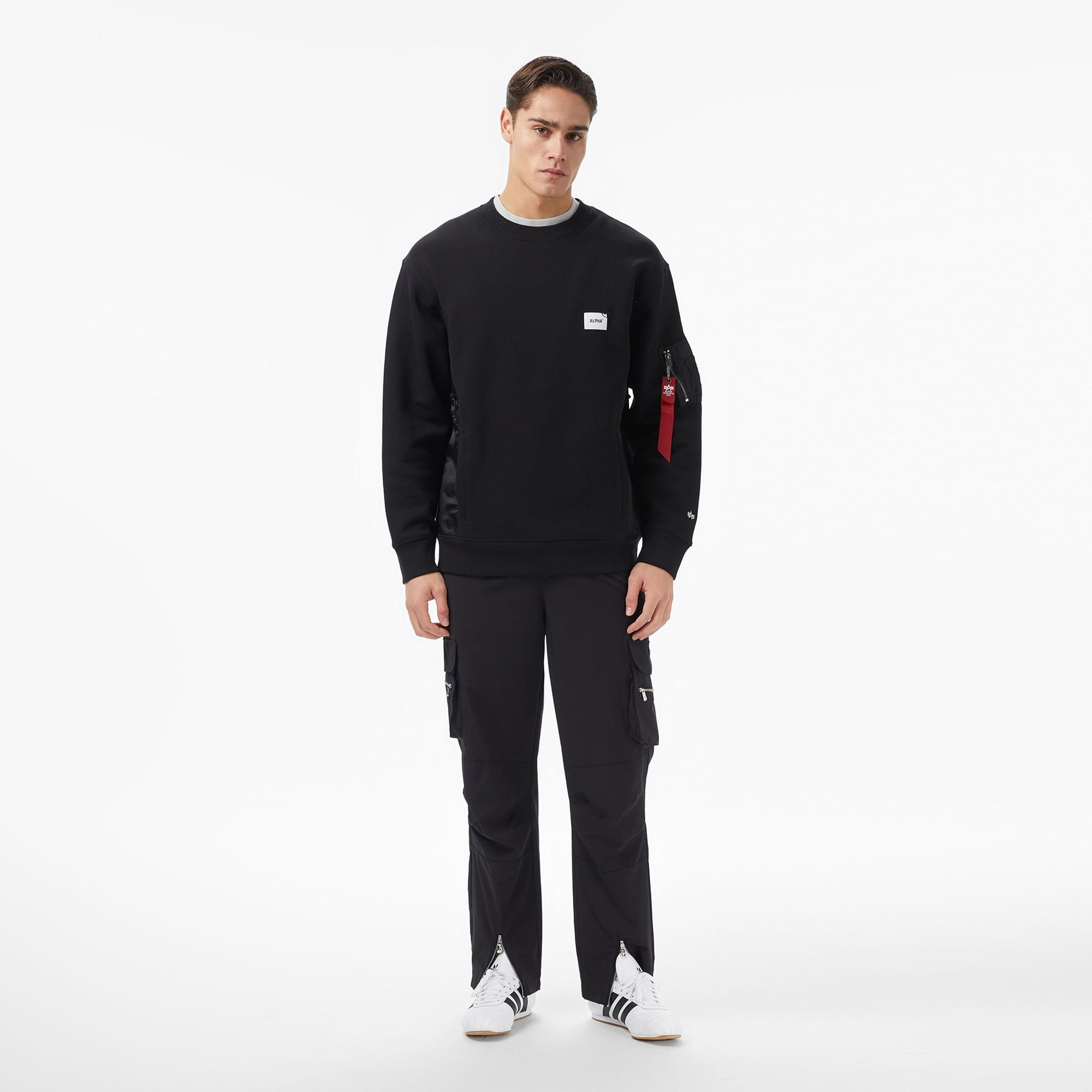 Alpha Industries Military Erkek Siyah Sweatshirt