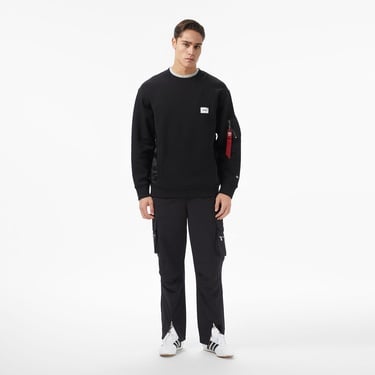  Alpha Industries Military Erkek Siyah Sweatshirt