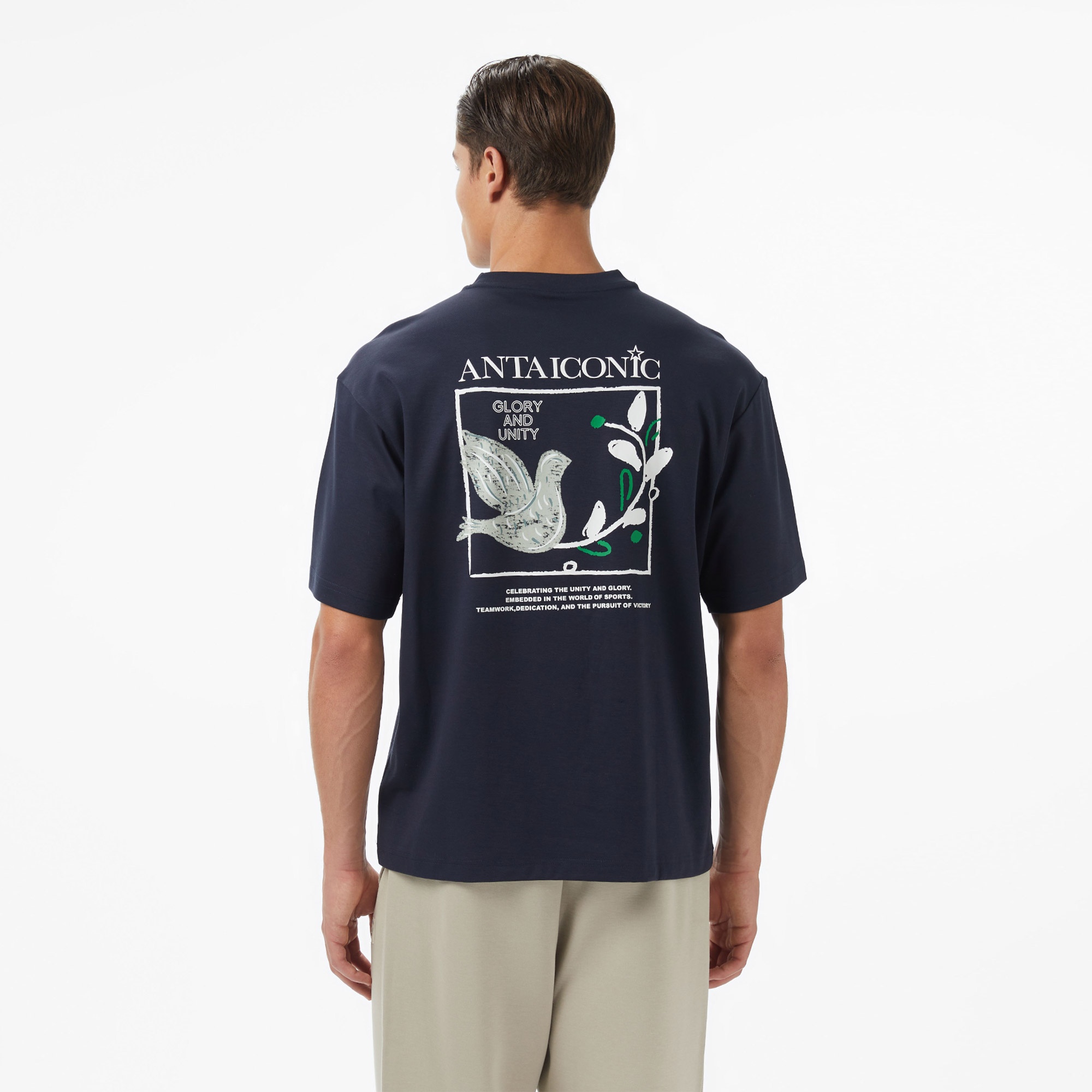 Anta Iconic Erkek Mavi Tişört