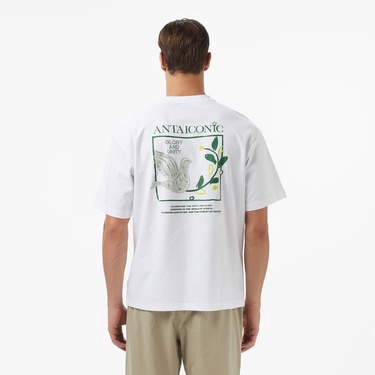  Anta Iconic Erkek Beyaz Tişört