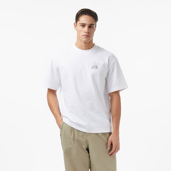  Anta Iconic Erkek Beyaz Tişört