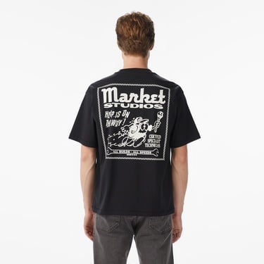  Market Speed And Quality Erkek Siyah T-Shirt