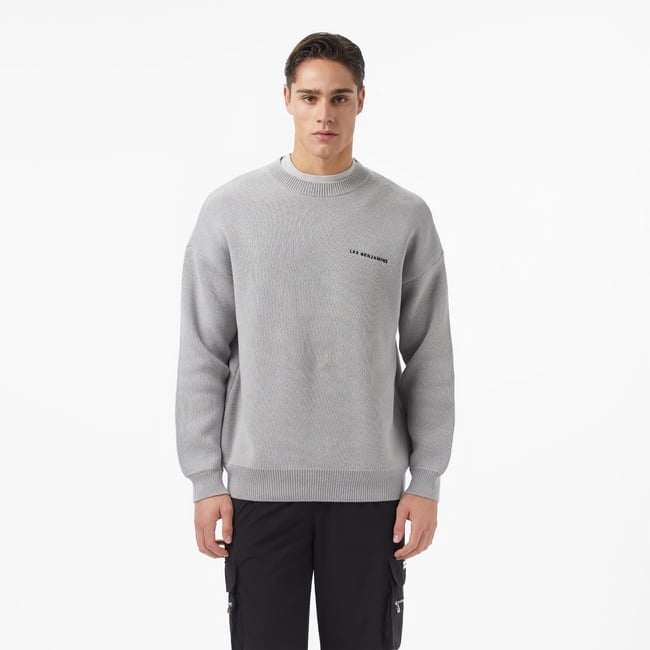  Les Benjamins Essentials Regular Fit Erkek Gri Sweatshirt