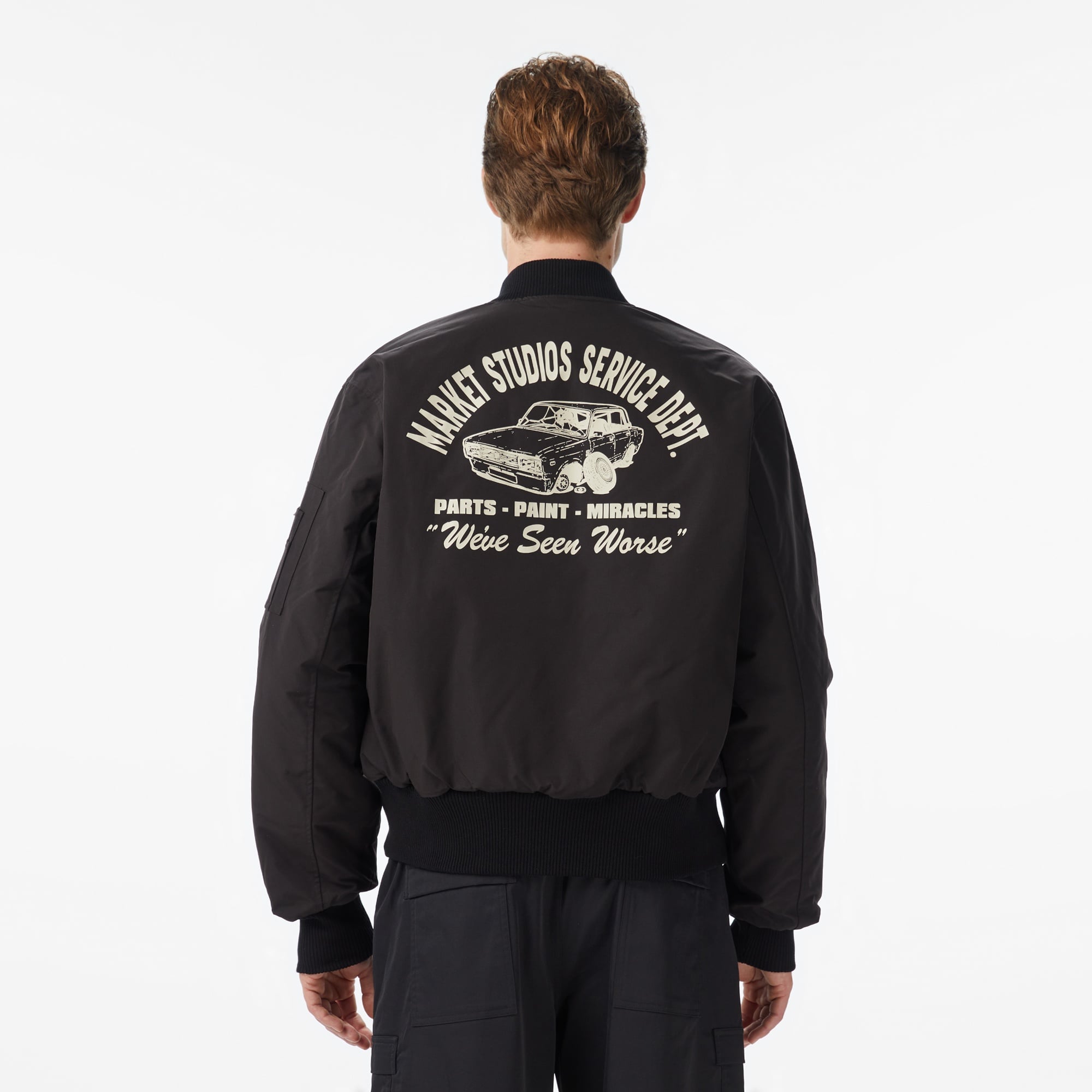 Market Handyman Reversible Bomber Erkek Siyah Ceket