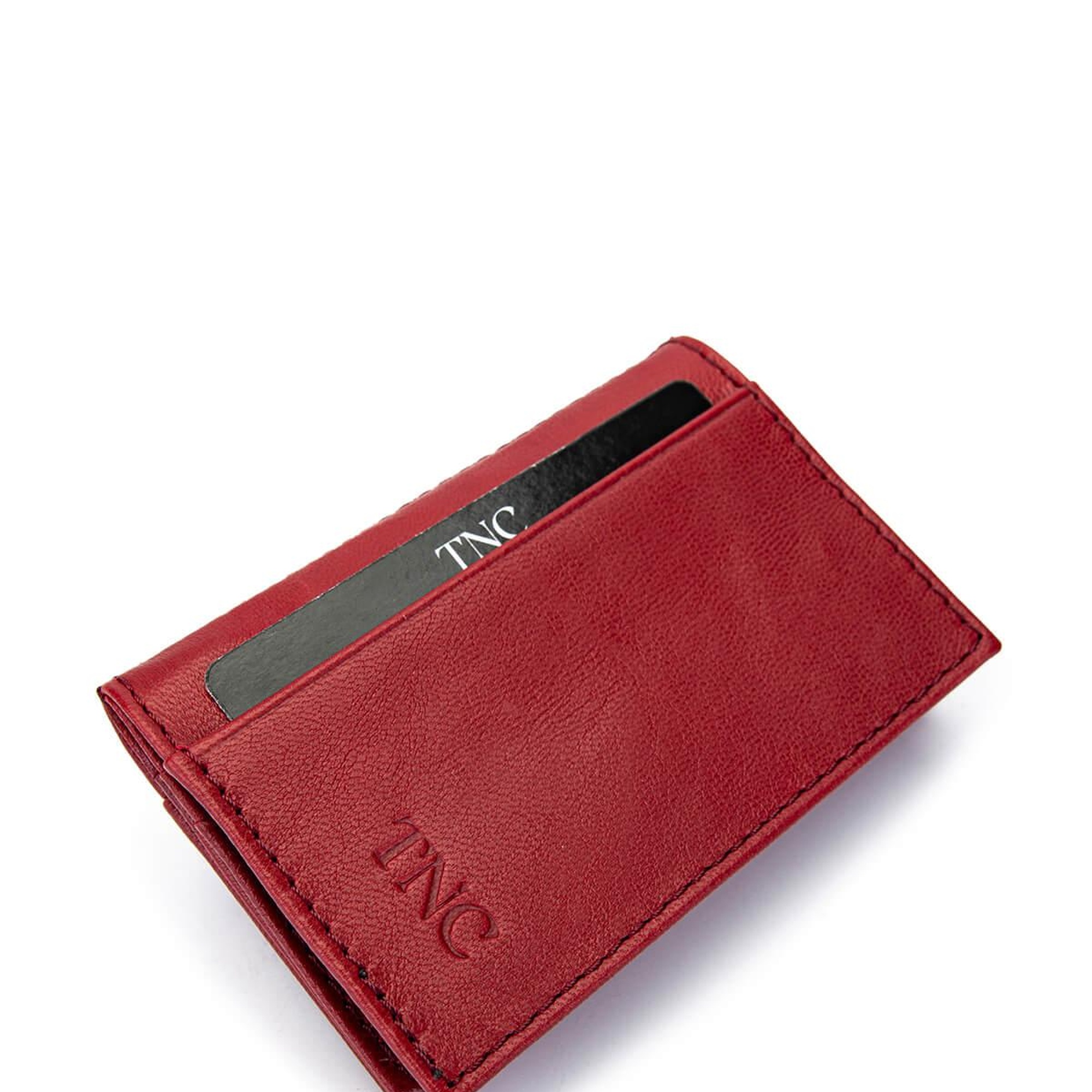 Tamer Tanca Unisex Hakiki Deri Kırmızı Kartlık