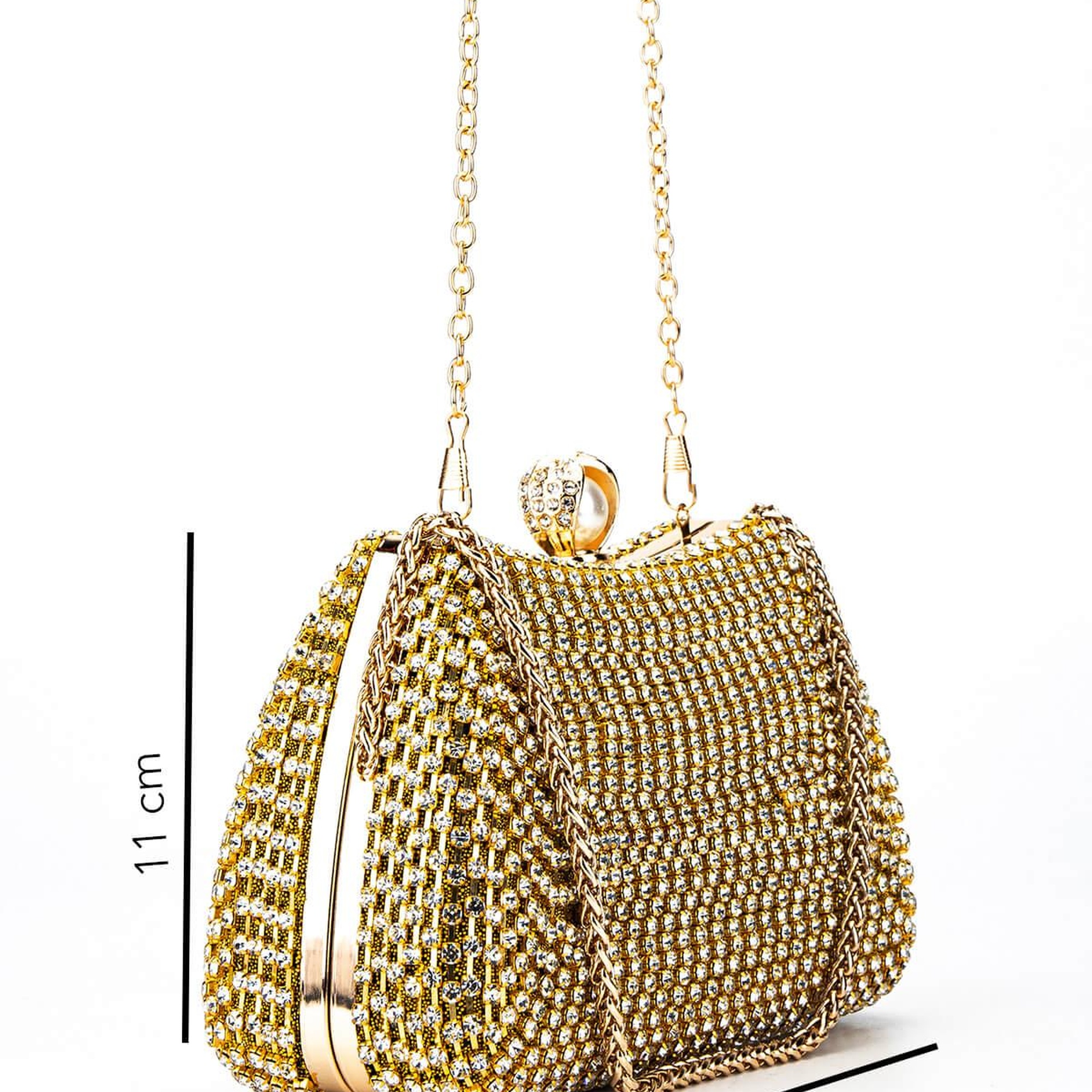 Tamer Tanca Kadın Vegan Sarı Abiye Çanta