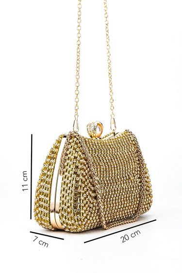  Tamer Tanca Kadın Vegan Sarı Abiye Çanta