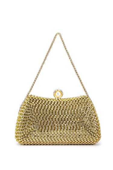  Tamer Tanca Kadın Vegan Sarı Abiye Çanta