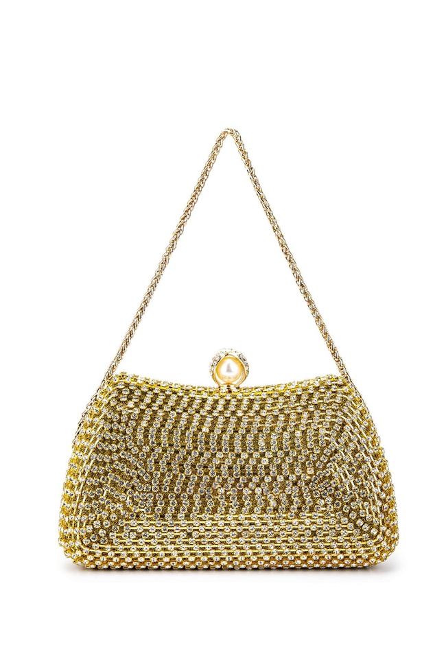  Tamer Tanca Kadın Vegan Sarı Abiye Çanta