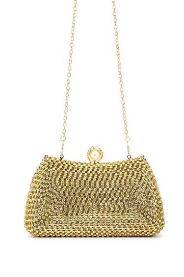  Tamer Tanca Kadın Vegan Sarı Abiye Çanta