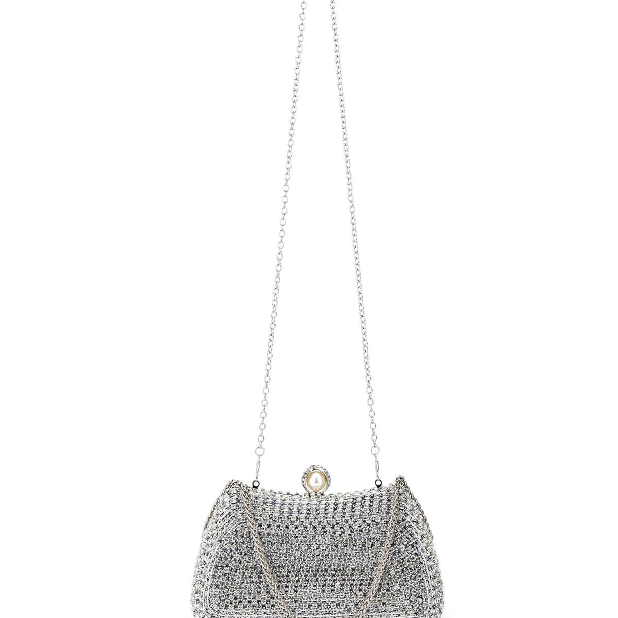 Tamer Tanca Kadın Vegan Gri Abiye Çanta