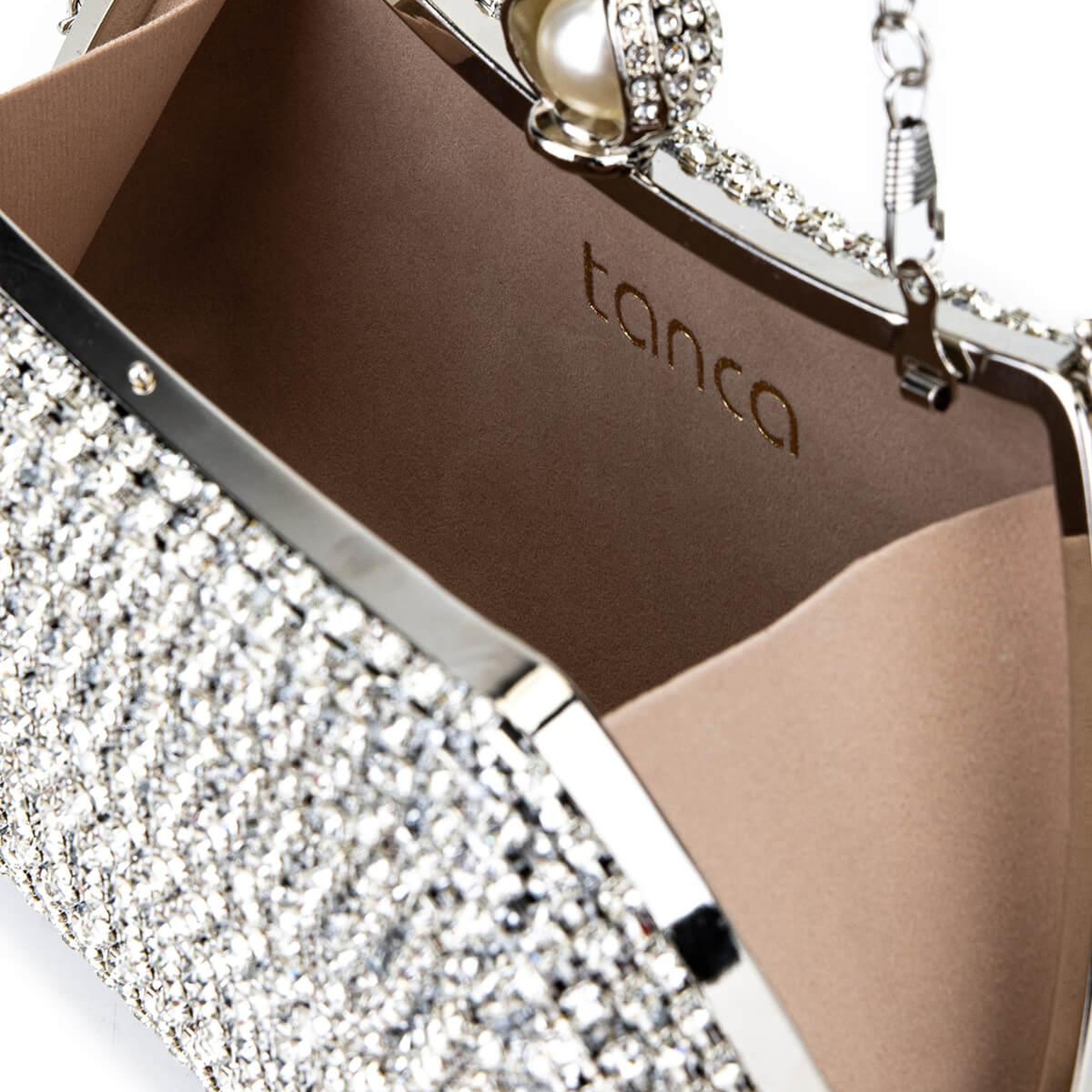 Tamer Tanca Kadın Vegan Gri Abiye Çanta