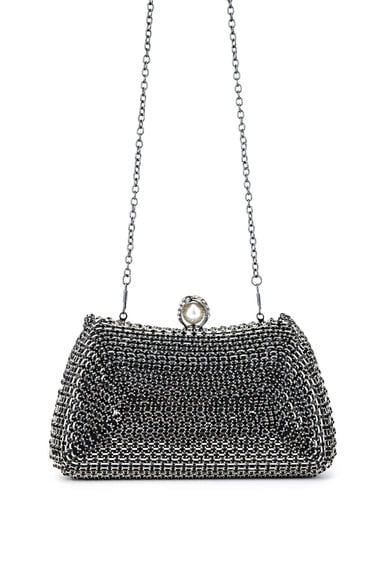  Tamer Tanca Kadın Vegan Siyah Abiye Çanta