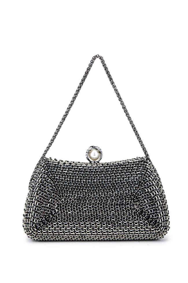  Tamer Tanca Kadın Vegan Siyah Abiye Çanta