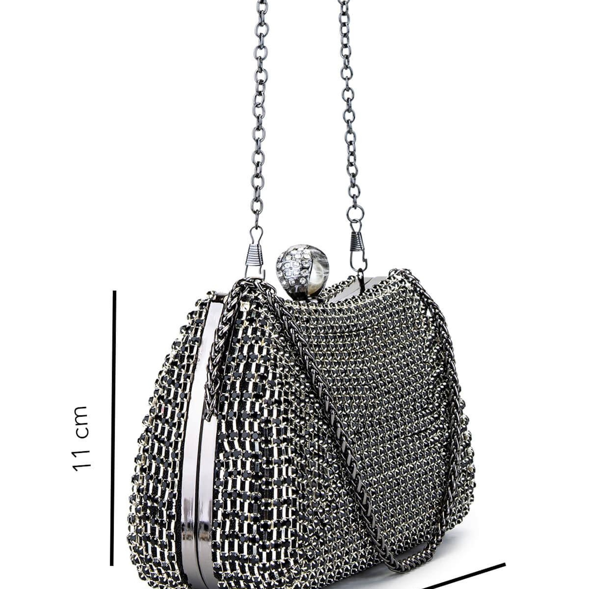 Tamer Tanca Kadın Vegan Siyah Abiye Çanta