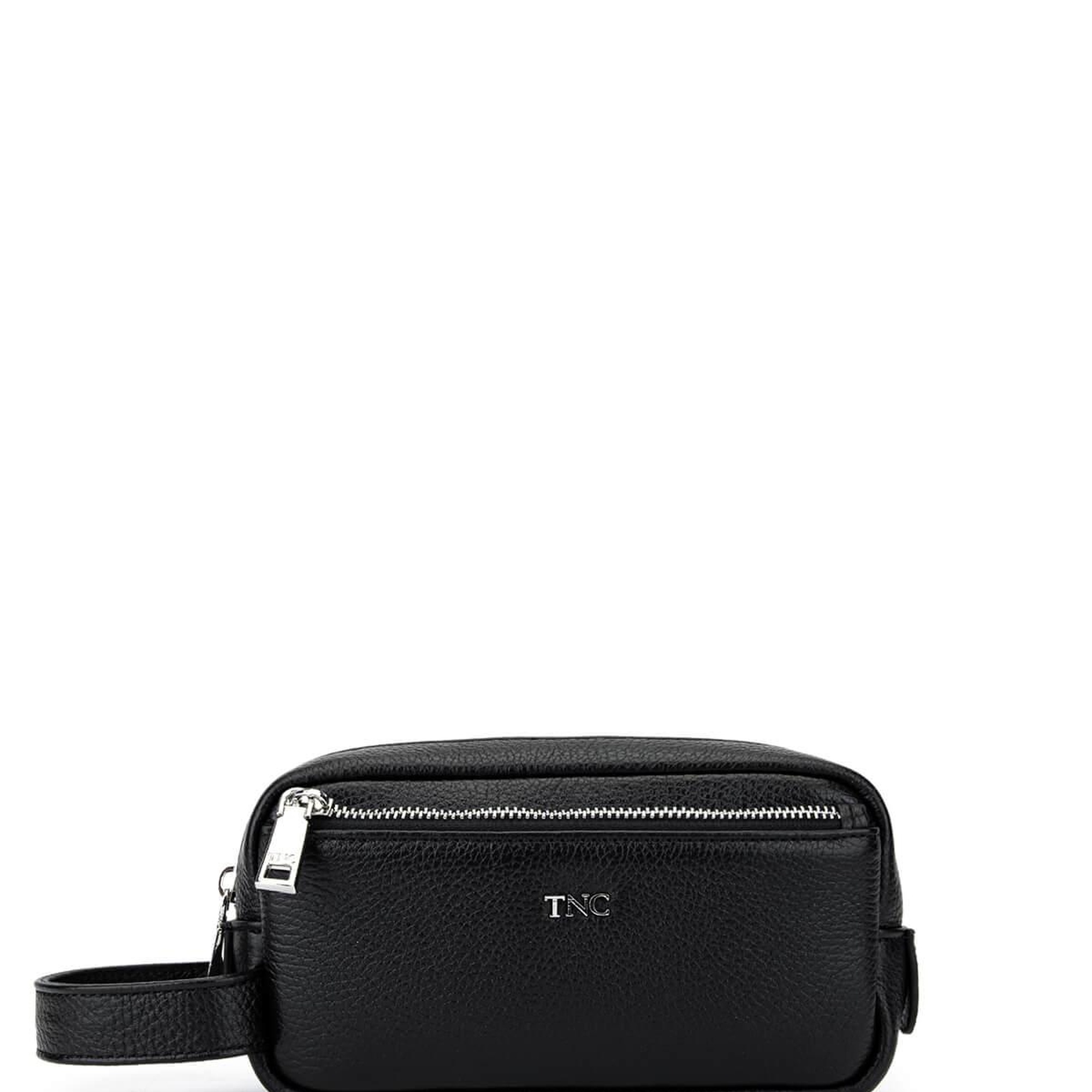 Tamer Tanca Erkek Hakiki Deri Siyah Floter El Çantası