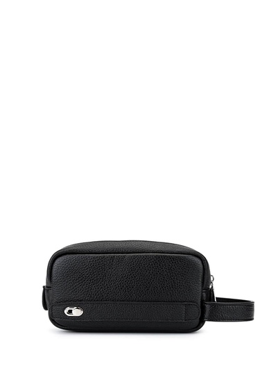  Tamer Tanca Erkek Hakiki Deri Siyah Floter El Çantası