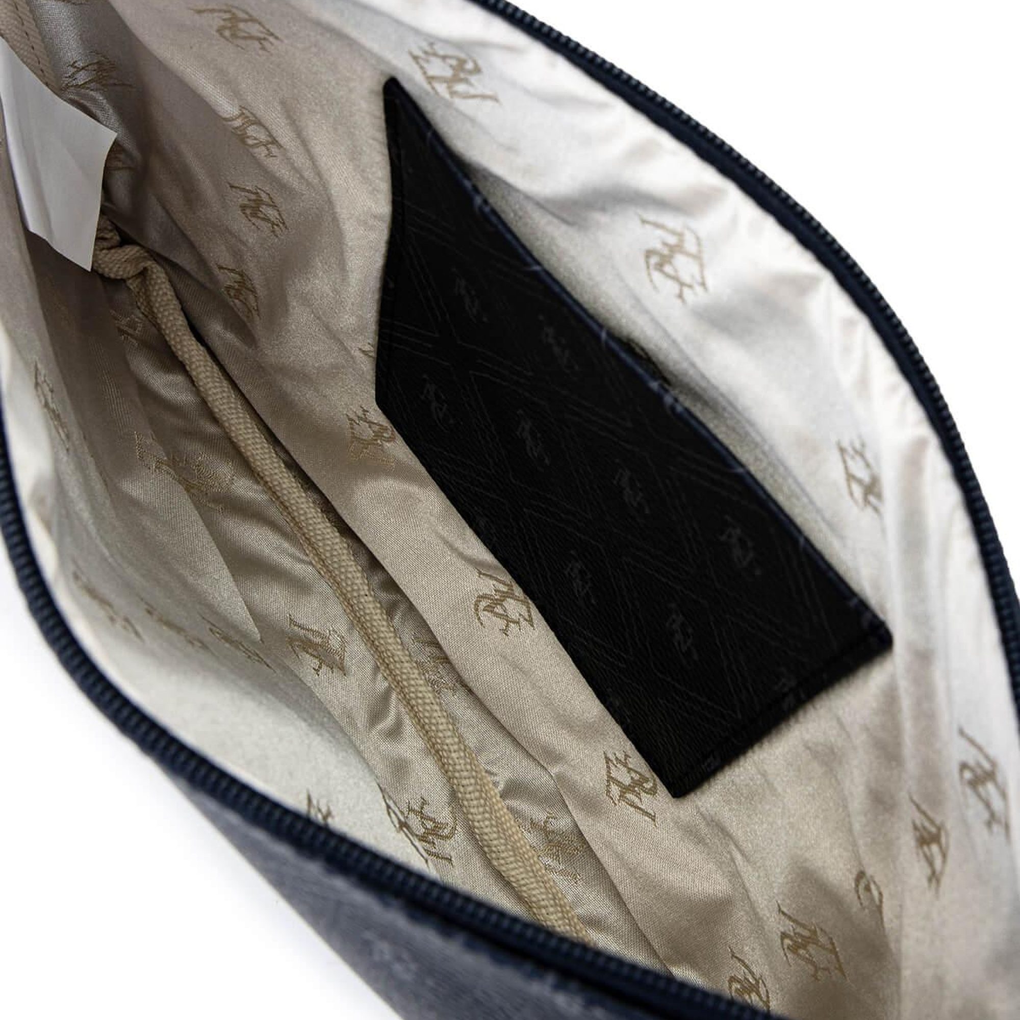 Tamer Tanca Kadın Suni Deri Lacivert Desen Clutch Çanta