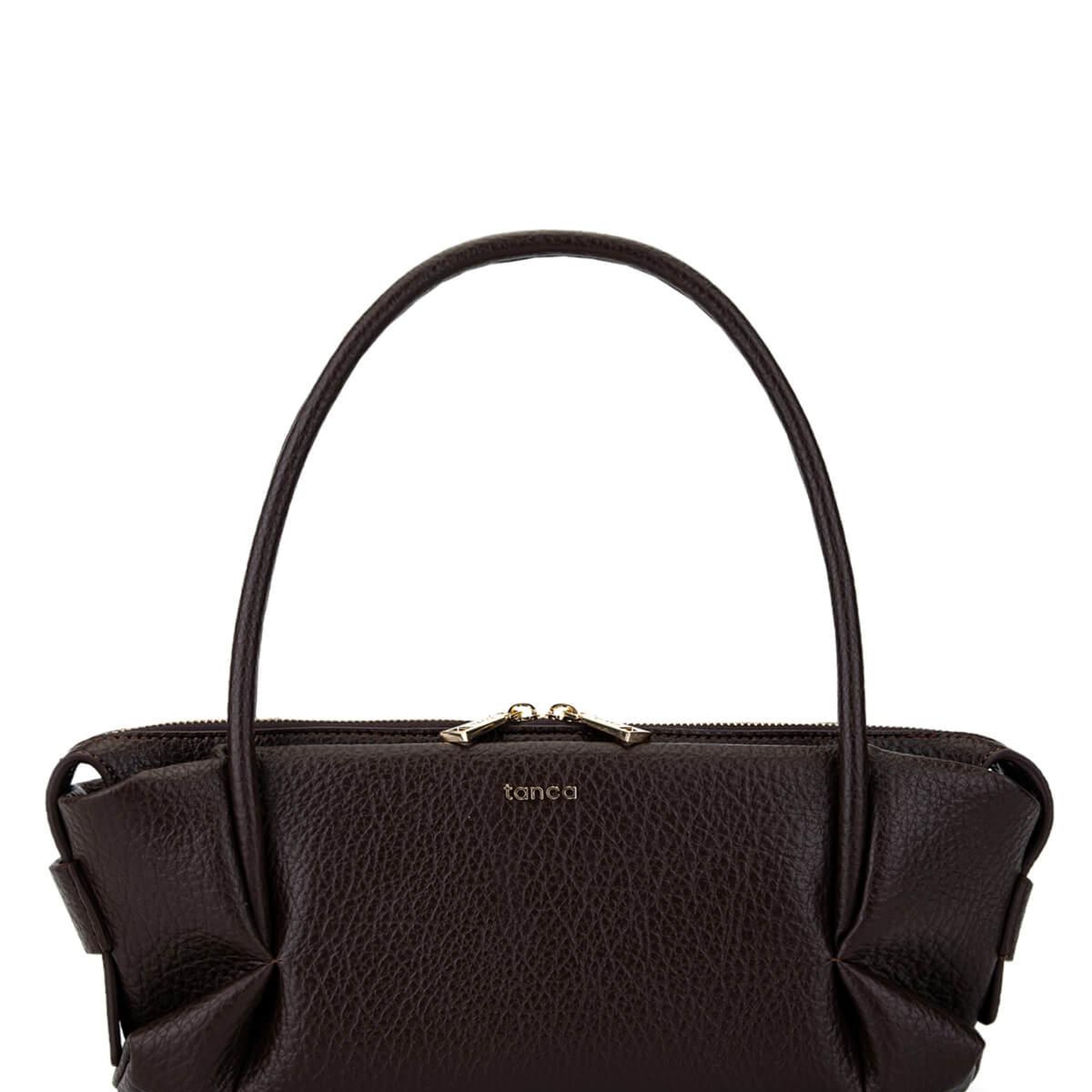 Tamer Tanca Kadın Suni Deri Kahverengi Kol Çantası