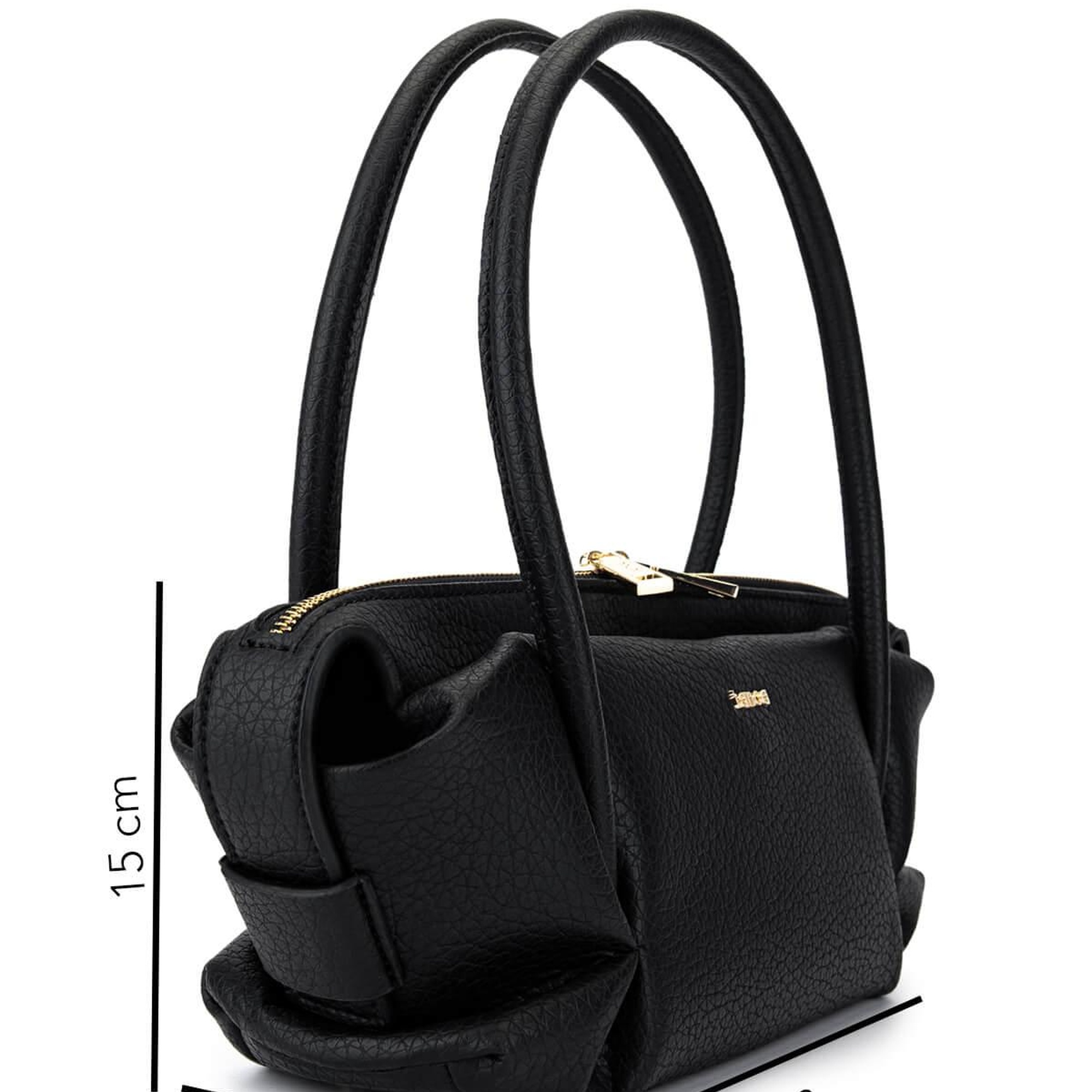 Tamer Tanca Kadın Suni Deri Siyah Floter Kol Çantası