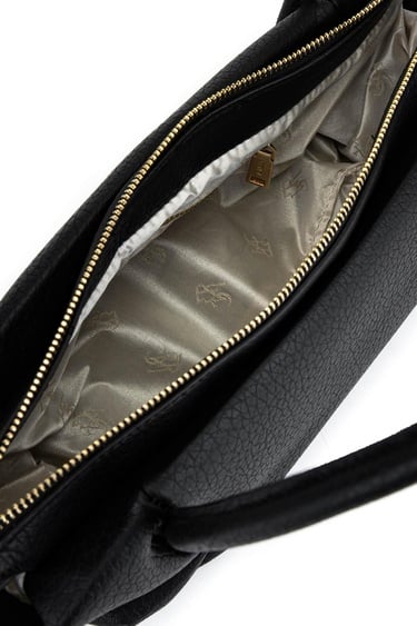  Tamer Tanca Kadın Suni Deri Siyah Floter Kol Çantası