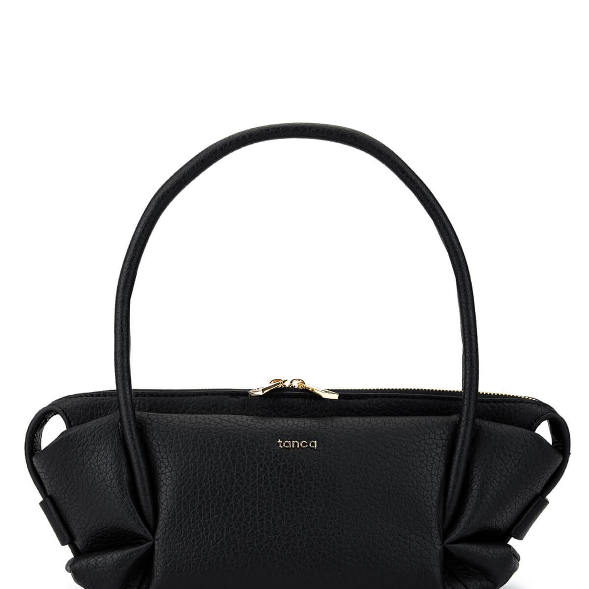 Tamer Tanca Kadın Suni Deri Siyah Floter Kol Çantası